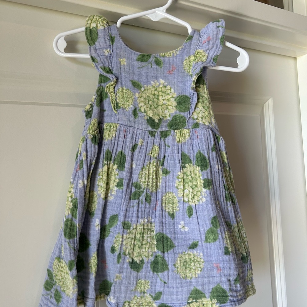 Angel Dear Hydrangea Ruffle Sleeve Dress